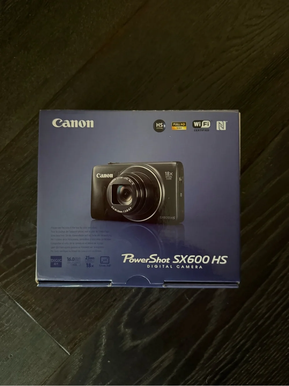 Canon SX600 HS Digital Camera in Black